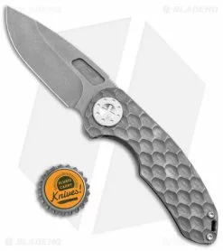 Curtis Knives Curtiss Custom F3 Med Slim Frame Lock Knife Gray Titanium (3.15" SW MagnaCut) -Avokelavavat Sales Store Curtiss Knives F3 Medium Slim FL PM Milled Ti BB SW BHQ 172900 jr bottlecap