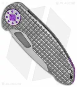 Curtis Knives Curtiss Custom F3 Med Slim Frame Lock Knife Frag Titanium (3.15" TT MagnaCut) -Avokelavavat Sales Store Curtiss Knives F3 Medium Slim Frag Milled Ti Purple Hardware SW BHQ 172872 jr spine