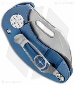 Curtiss Knives Curtiss Custom Knives Nano Frame Lock Folder Knife Blue Titanium (1.875" SW) 8 Curtiss Knives Curtiss Custom Knives Nano Frame Lock Folder Knife Blue Titanium (1.875" SW) -Avokelavavat Sales Store Curtiss Knives Nano FL Blue Ti SW BHQ 93079 jr side