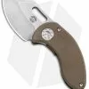 Curtiss Knives Curtiss Custom Knives Nano Frame Lock Folder Knife Bronze Titanium (1.875" SW)