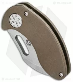 Curtiss Knives Curtiss Custom Knives Nano Frame Lock Folder Knife Bronze Titanium (1.875" SW) -Avokelavavat Sales Store Curtiss Knives Nano FL Bronze Ti SW BHQ 93082 jr spine