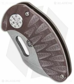 Curtiss Knives Curtiss Custom Nano Frame Lock Folder Knife Bronze Ti W/ Brown G-10 (1.875" SW) 7 Curtiss Knives Curtiss Custom Nano Frame Lock Folder Knife Bronze Ti W/ Brown G-10 (1.875" SW) -Avokelavavat Sales Store Curtiss Knives Nano FL Folder Bronze Brown G 10 SW BHQ 93075 jr spine