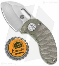 Curtiss Knives Curtiss Custom Nano Green Frame Lock Folder Knife Ti W/ OD Green G-10 (1.88" SW) -Avokelavavat Sales Store Curtiss Knives Nano FL Folder Green Ti OD Green G 10 SW BHQ 93076 jr bottlecap