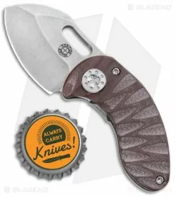 Curtiss Knives Curtiss Custom Nano Frame Lock Folder Knife Titanium W/ Brown G-10 (1.875" SW) 9 Curtiss Knives Curtiss Custom Nano Frame Lock Folder Knife Titanium W/ Brown G-10 (1.875" SW) -Avokelavavat Sales Store Curtiss Knives Nano FL Folder Ti Brown G 10 SW BHQ 93074 jr bottlecap