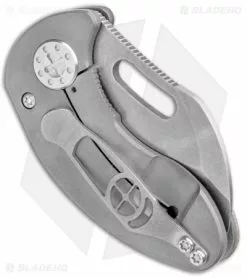 Curtiss Knives Curtiss Custom Nano Frame Lock Folder Knife Titanium W/ Brown G-10 (1.875" SW) 8 Curtiss Knives Curtiss Custom Nano Frame Lock Folder Knife Titanium W/ Brown G-10 (1.875" SW) -Avokelavavat Sales Store Curtiss Knives Nano FL Folder Ti Brown G 10 SW BHQ 93074 jr side