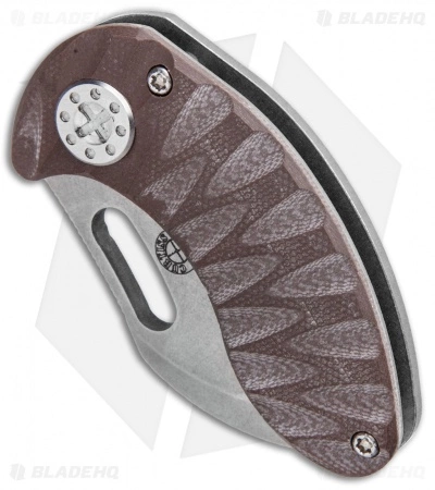 Curtiss Knives Curtiss Custom Nano Frame Lock Folder Knife Titanium W/ Brown G-10 (1.875" SW) 4 Curtiss Knives Curtiss Custom Nano Frame Lock Folder Knife Titanium W/ Brown G-10 (1.875" SW) - Image 2