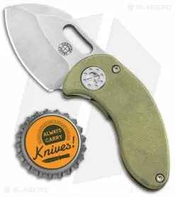 Curtiss Knives Curtiss Custom Knives Nano Frame Lock Folder Knife Green Titanium (1.875" SW) -Avokelavavat Sales Store Curtiss Knives Nano FL Green Ti SW BHQ 93081 jr bottlecap