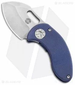 Curtiss Knives Curtiss Custom Knives Nano Framelock Folder Knife Purple Titanium (1.875" SW)