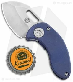 Curtiss Knives Curtiss Custom Knives Nano Framelock Folder Knife Purple Titanium (1.875" SW) -Avokelavavat Sales Store Curtiss Knives Nano FL Purple Ti SW BHQ 93080 jr bottlecap
