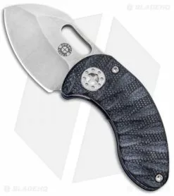 Curtiss Knives Curtiss Custom Nano Liner Lock Folder Knife Blue Ti W/ Black G-10 (1.875" SW)