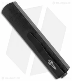 D Rocket Designs Zulu Spear D/A OTF Automatic Knife Black Out (2.8" Black) -Avokelavavat Sales Store D Rocket Design Zulu Aluminum Black OTF Black BHQ 103420 jr side