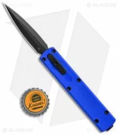 D Rocket Designs Zulu Spear D/A OTF Automatic Knife Blue (2.8" Black) -Avokelavavat Sales Store D Rocket Design Zulu Aluminum Blue OTF Black BHQ 103421 jr bottlecap