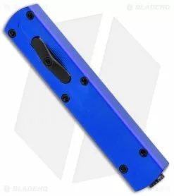 D Rocket Designs Zulu Spear D/A OTF Automatic Knife Blue (2.8" Black) -Avokelavavat Sales Store D Rocket Design Zulu Aluminum Blue OTF Black BHQ 103421 jr spine