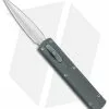 D Rocket Designs Zulu Spear D/A OTF Automatic Knife Gray (2.8" Satin)