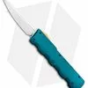D Rocket Designs FIN D/A OTF Automatic Knife Green/Gold (2.75" Satin)