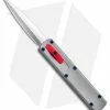 D Rocket Designs Zulu Spear D/A OTF Automatic Knife Gray/Red Button (2.8" Satin)