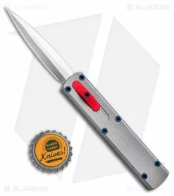 D Rocket Designs Zulu Spear D/A OTF Automatic Knife Gray/Red Button (2.8" Satin) -Avokelavavat Sales Store D Rocket Desings Zulu Spear OTF Automatic Knife Gray Red Button BHQ 95153 ns.bottlecap