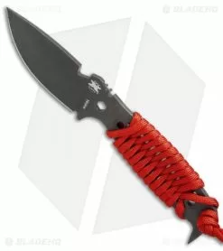DPx Gear DPx H.E.S.T II Assault Survival Knife Red Paracord Wrap (3.15" Gray) -Avokelavavat Sales Store DPx HEST II assault red para gray DPHSX027 BHQ 45539 er side