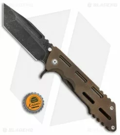 DSK Tactical Kickstand Frame Lock Knife Window Bronze Ti (4.5" Tanto) -Avokelavavat Sales Store DSK Tactical Kickstand FL Window Bronze Ti Tanto BHQ 89727 jr bottlecap