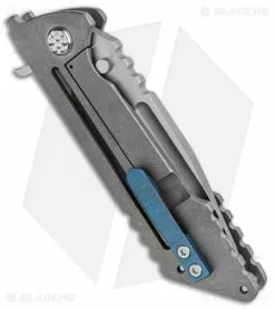 DSK Tactical Kickstand Frame Lock Knife Window Gray Ti (4.5" Tanto) -Avokelavavat Sales Store DSK Tactical Kickstand FL Window Gray Ti Tanto BHQ 89729 jr side