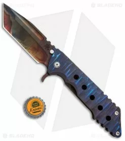 DSK Tactical Kickstand Gnome Frame Lock Knife Flamed (4.5" Flamed) -Avokelavavat Sales Store DSK Tactical Kickstand Gnome FL Flamed Tanto BHQ 89728 jr bottlecap