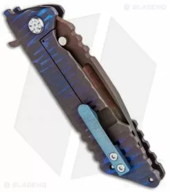 DSK Tactical Kickstand Gnome Frame Lock Knife Flamed (4.5" Flamed) -Avokelavavat Sales Store DSK Tactical Kickstand Gnome FL Flamed Tanto BHQ 89728 jr side