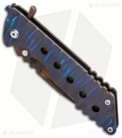 DSK Tactical Kickstand Gnome Frame Lock Knife Flamed (4.5" Flamed) -Avokelavavat Sales Store DSK Tactical Kickstand Gnome FL Flamed Tanto BHQ 89728 jr spine