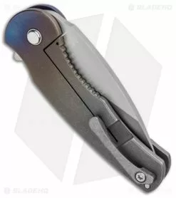 DSK Tactical Stealth Titanium Frame Lock Knife Flamed (3.5" Satin) 9 DSK Tactical Stealth Titanium Frame Lock Knife Flamed (3.5" Satin) -Avokelavavat Sales Store DSK Tactical Sheath FL Milled Satin BHQ 89747 jr side