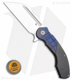 DSK Tactical VX-P Knife Blue Grid Titanium/Carbon Fiber (4.25" Satin) -Avokelavavat Sales Store DSK Tactical VX P Knife Blue Grid Titanium Carbon Fiber 4.25 Satin BHQ 115438 LS Bottlecap
