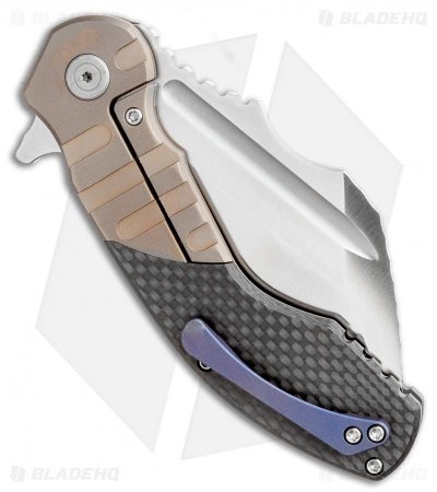 DSK Tactical VX-P Knife Bronze Groove Titanium/Carbon Fiber (4.25" Satin) 5 DSK Tactical VX-P Knife Bronze Groove Titanium/Carbon Fiber (4.25" Satin) - Image 3