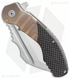 DSK Tactical VX-P Knife Bronze Groove Titanium/Carbon Fiber (4.25" Satin) 7 DSK Tactical VX-P Knife Bronze Groove Titanium/Carbon Fiber (4.25" Satin) -Avokelavavat Sales Store DSK Tactical VX P Knife Bronze Groove Titanium Carbon Fiber 4.25in Satin BHQ 115442 LS Spine