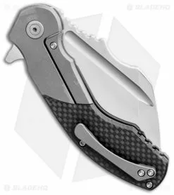 DSK Tactical VX-P Knife Titanium/Carbon Fiber (3.6" Satin) -Avokelavavat Sales Store DSK Tactical VX P Knife Titanium Carbon Fiber 4.25in Satin BHQ 115429 LS Side