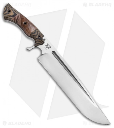 Dark Timber Knives Devil's Horn Knife Camo Mi. / Dark Ash Burl (11.8" Two-Tone) 4 Dark Timber Knives Devil's Horn Knife Camo Mi. / Dark Ash Burl (11.8" Two-Tone) - Image 2