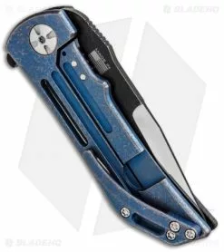 DDR Darrel Ralph Darrel Ralph Designs DDR Ventilator Flipper Knife Carbon Fiber (3.5" Two-Tone) -Avokelavavat Sales Store Darrel Ralph Designs DDR Ventilator Flipper CF Blue TT BHQ 85786 jr side