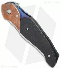 Broadwell Studios David Broadwell Custom Tactical Flipper Knife Carbon Fiber/Cu (Hand Satin) -Avokelavavat Sales Store David Broadwell Custom Tactical cf cu hand satin BHQ 75794 er spine