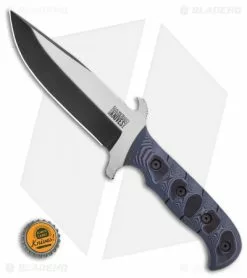 Dawson Knives Bodyguard Fixed Blade Knife Pewter Gray/Black G-10 (6" Specter) -Avokelavavat Sales Store Dawson Knives Bodyguard Fixed Blade Knife Pewter Black G 10 6in Specter BHQ 115652 LS Bottlecap