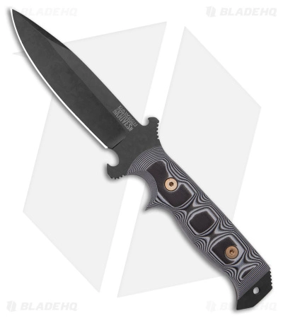 Dawson Knives Chief Fixed White/Black G-10 (5" Apocalyptic Black MagnaCut) 3 Dawson Knives Chief Fixed White/Black G-10 (5" Apocalyptic Black MagnaCut)