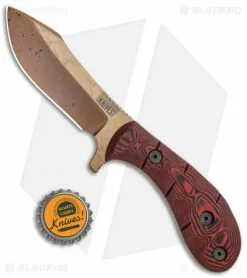 Dawson Knives Nightspark Fixed Blade Knife Red/Black G-10 (4" Arizona Copper) -Avokelavavat Sales Store Dawson Knives Nightspark Red Black G 10 Copper BHQ 115171 jr bottlecap