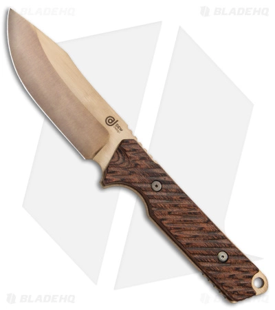Dew Hara Custom D1 Fixed Blade Knife Pakkawood (4.1" Bronze) 3 Dew Hara Custom D1 Fixed Blade Knife Pakkawood (4.1" Bronze)