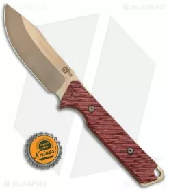 Dew Hara Custom D1 Fixed Blade Knife Pakkawood (4.1" Bronze Satin) -Avokelavavat Sales Store Dew Hara Custom D1 Fixed Blade Packer Wood TT Bronze BHQ 177322 jr bottlecap