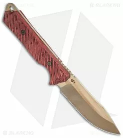 Dew Hara Custom D1 Fixed Blade Knife Pakkawood (4.1" Bronze Satin) -Avokelavavat Sales Store Dew Hara Custom D1 Fixed Blade Packer Wood TT Bronze BHQ 177322 jr spine