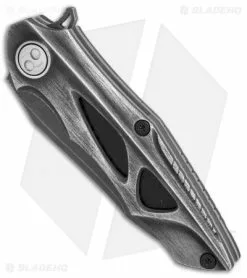 Dew Hara Custom Noah Liner Lock Knife Etched Duralumin/CF (3.3" Acid SW) -Avokelavavat Sales Store Dew Hara Custom Noah etched duralumin cf acid sw BHQ 71573 er spine