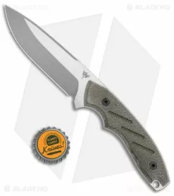 Dirty Bird Knives Chingaso Fixed Blade Knife OD Green Micarta (4" Stonewash) -Avokelavavat Sales Store Dirty Bird Chingaso Fixed Blade Green Canvas Micarta SW BHQ 173586 jr bottlecap