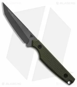 Dirty Bird Knives Dirty Bird Kwaiken Fixed Blade Knife OD Green G-10 (3.5" Stonewash)
