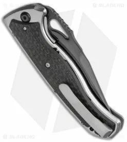 Diskin Revolution D/A Tanto Automatic Knife Ti/CF (Black 3.75) Lightning Strike -Avokelavavat Sales Store Diskin Revolution DA Tanto Auto Ti Lightning Strike CF Black BHQ 147778 jr side