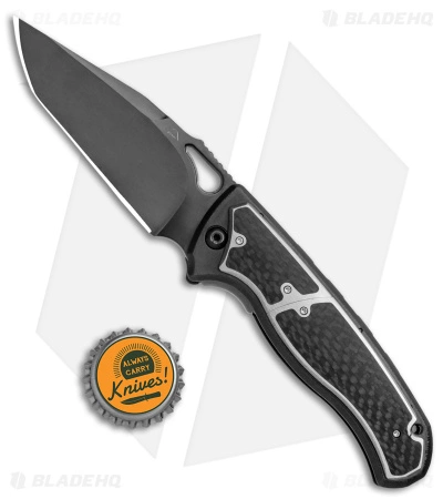 Diskin Revolution D/A Tanto Automatic Knife Ti/Weave CF (3.75" Black) 7 Diskin Revolution D/A Tanto Automatic Knife Ti/Weave CF (3.75" Black) - Image 5