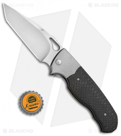 Diskin Revolution D/A Tanto Automatic Knife Ti/Marbled CF (3.75" Satin) 7 Diskin Revolution D/A Tanto Automatic Knife Ti/Marbled CF (3.75" Satin) - Image 5