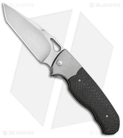 Diskin Revolution D/A Tanto Automatic Knife Ti/Marbled CF (3.75" Satin) 3 Diskin Revolution D/A Tanto Automatic Knife Ti/Marbled CF (3.75" Satin)