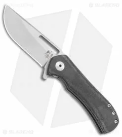 Doc Shiffer Knives Doc Shiffer V3 Recon Knife Black Micarta (2.75" Stonewash)