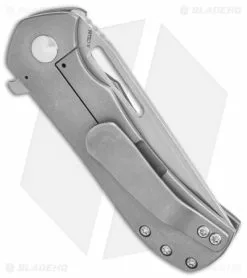 Doc Shiffer Knives Doc Shiffer V3 Recon Frame Lock Knife Black Micarta (3" Stonewash) -Avokelavavat Sales Store Doc Shiffer V3 Recon Knife Black Micarta 3 Stonewash BHQ 119827 LS Side